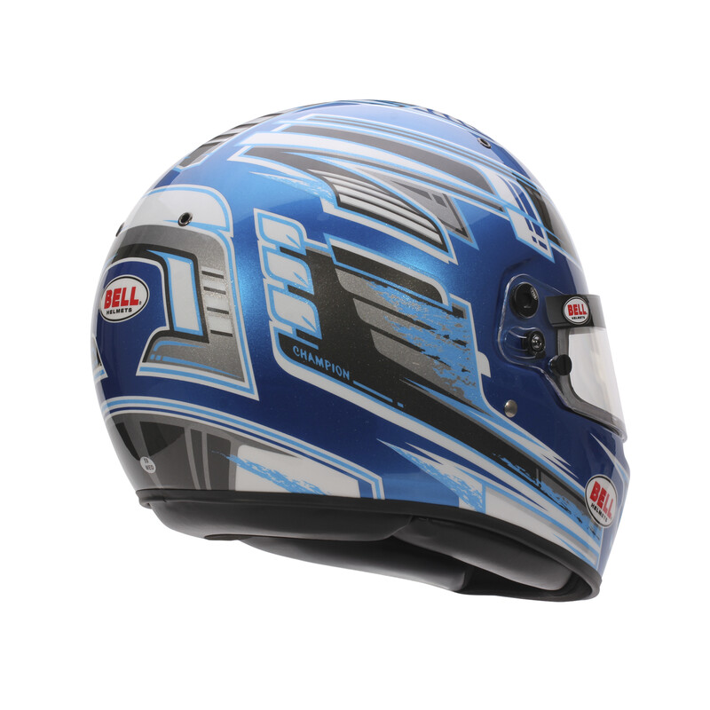 Casque Bell Karting KC7-CMR Anthracite / Bleu Champion